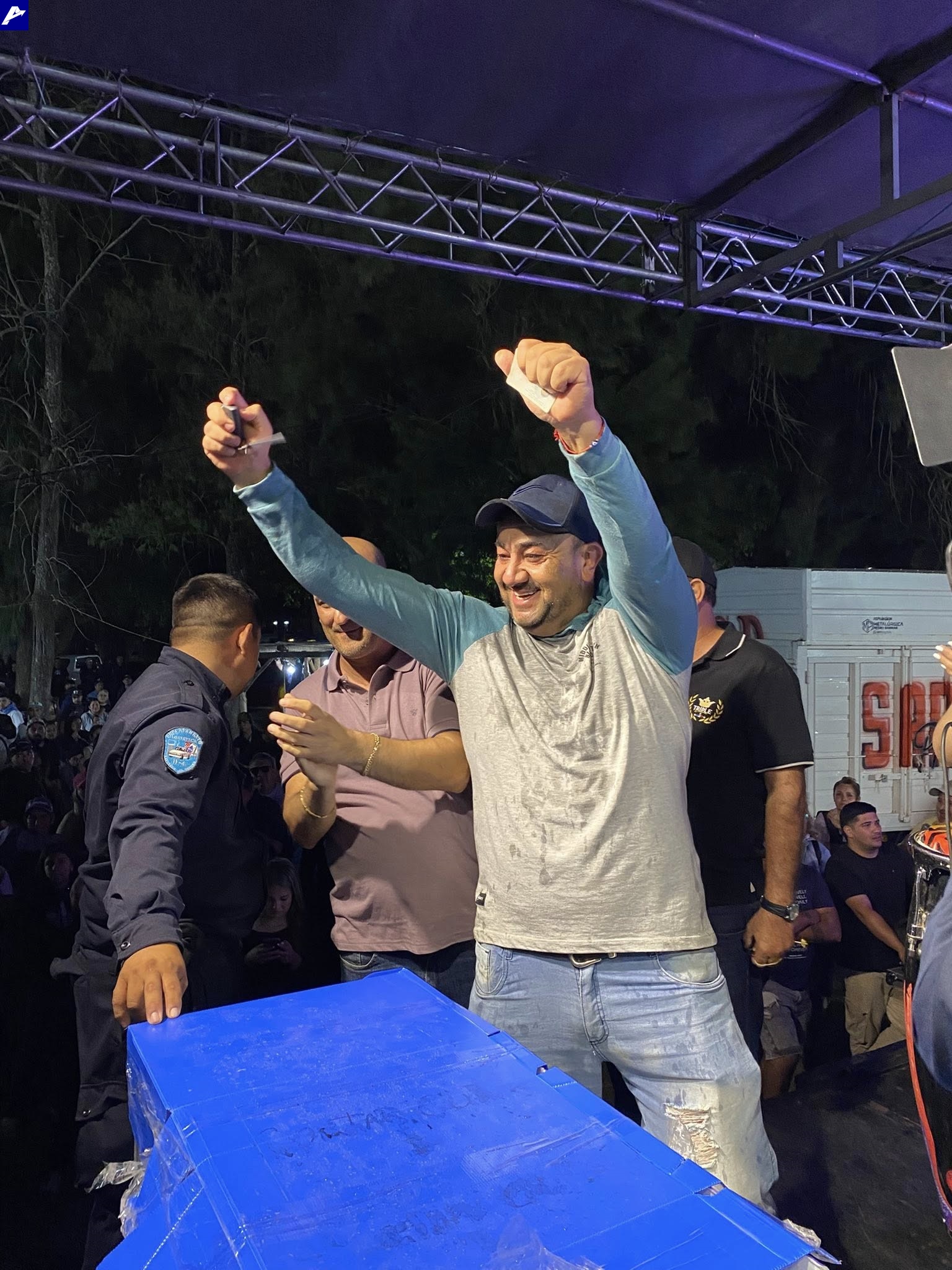 El ganador Fabio Lazarte